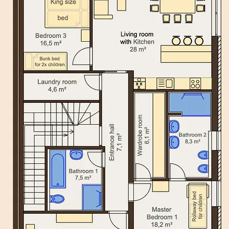 Familyvilla, New 4 Luxury Big Apartments, Parking Apartament *