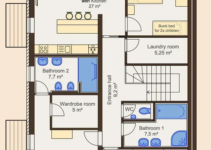 Daire Familyvilla, New 4 Luxury Big Apartments, Parking Prag